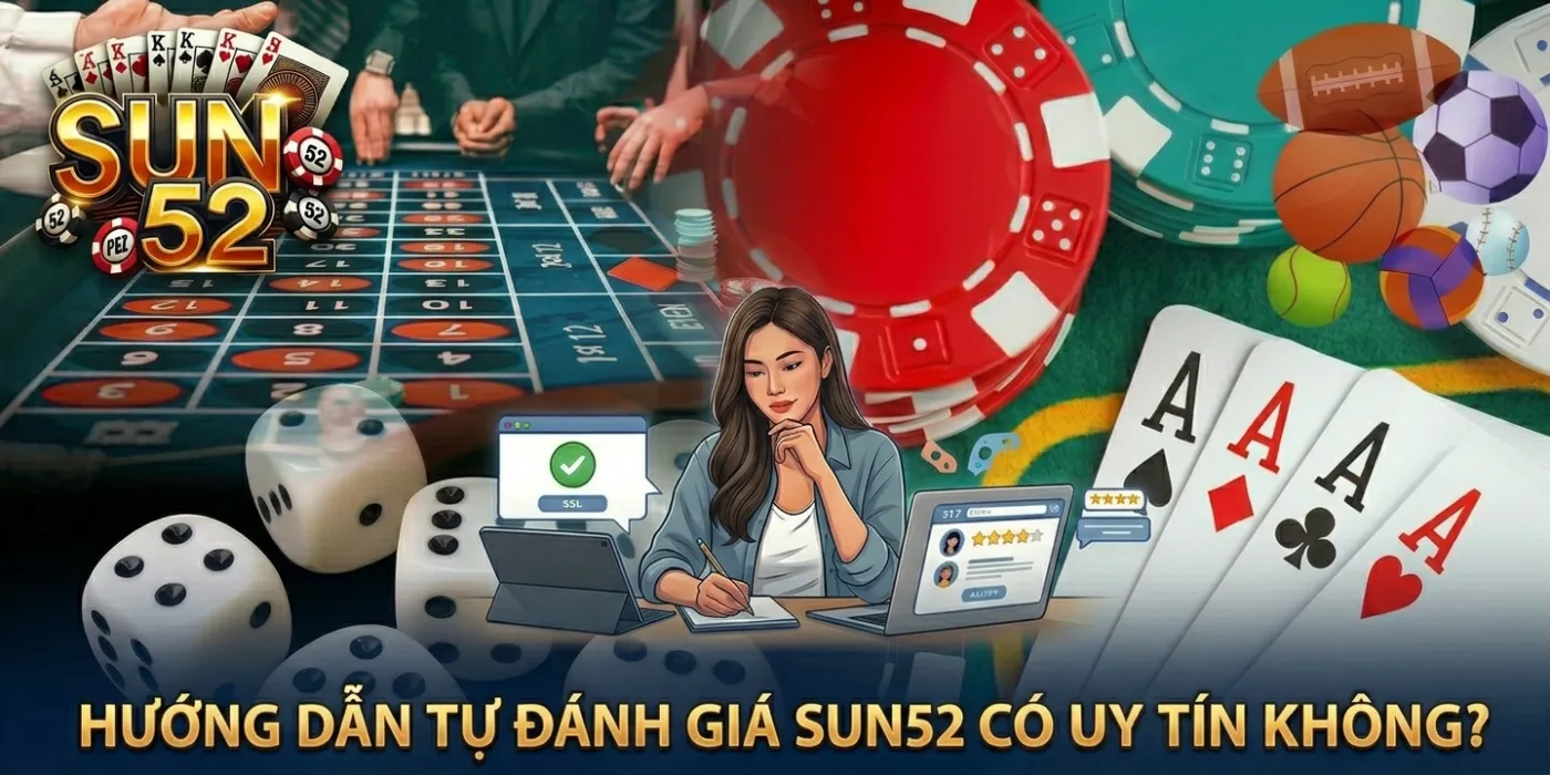 Sun52 – Cổng Game Nổ Hũ, Casino Live, Bắn Cá 2026 41 Bảng tự kiểm tra độ uy tín Sun52 trước khi nạp tiền